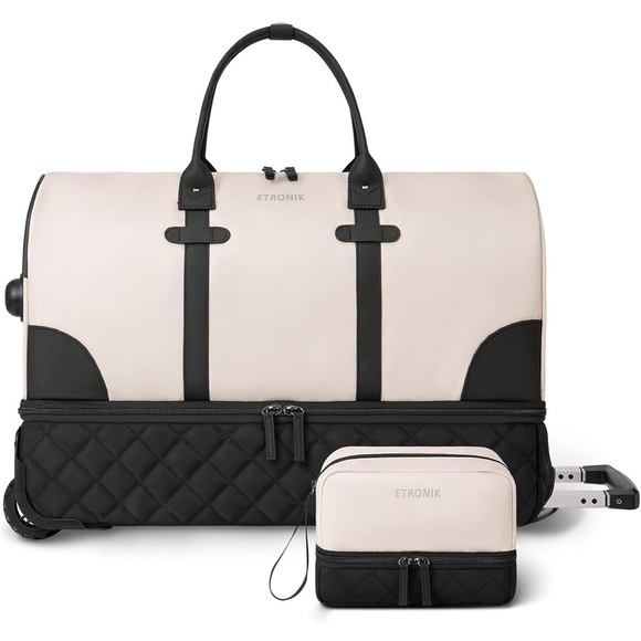 Etronik Handbags - ETRONIK Rolling Duffle Bag with Wheels, Sz: 21 Inch - NWT